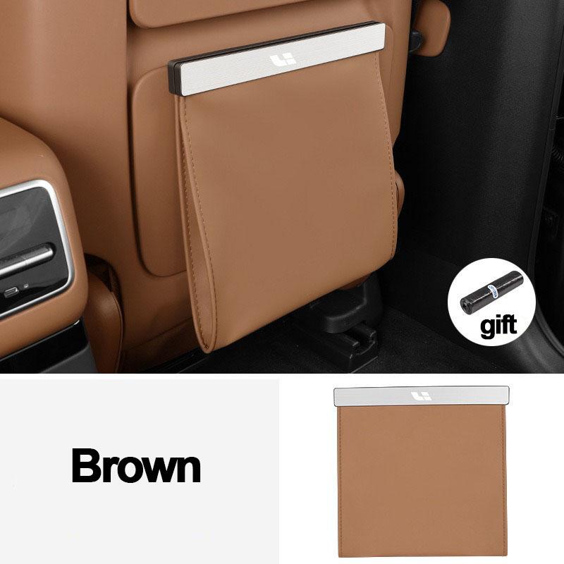 For Lixiang L6 L7 L8 L9 MEGA - 2026 Car Seat Chair Back Garbage Rubbish Trash Storage Bag Container Interior Accessories
