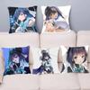Аниме O-Ouro Kronii Наволочка Модная Квадратная Наволочка Спальня Диван Комната Ins Декор Отдых
