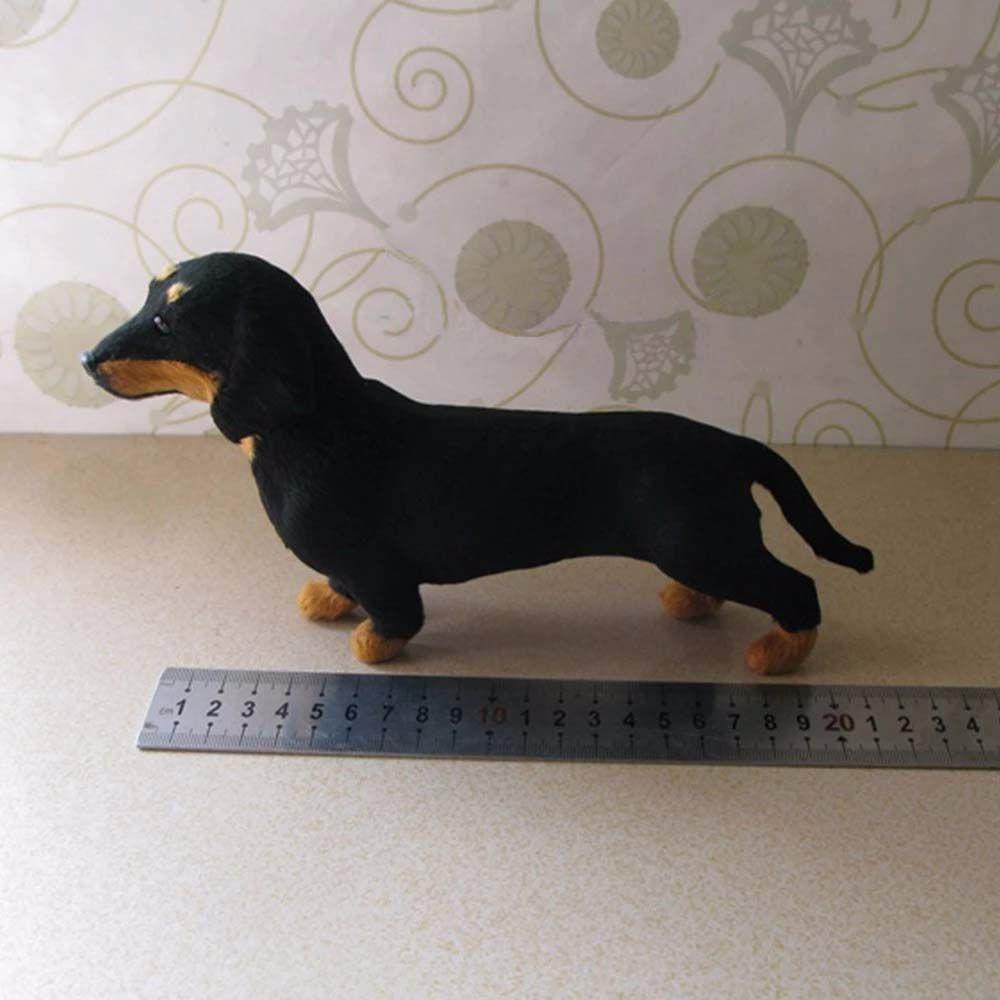 Emulational Child Gift Puppy Handcrafted Realistic Pet Animals Dog Model Dachshund Simulation Toy