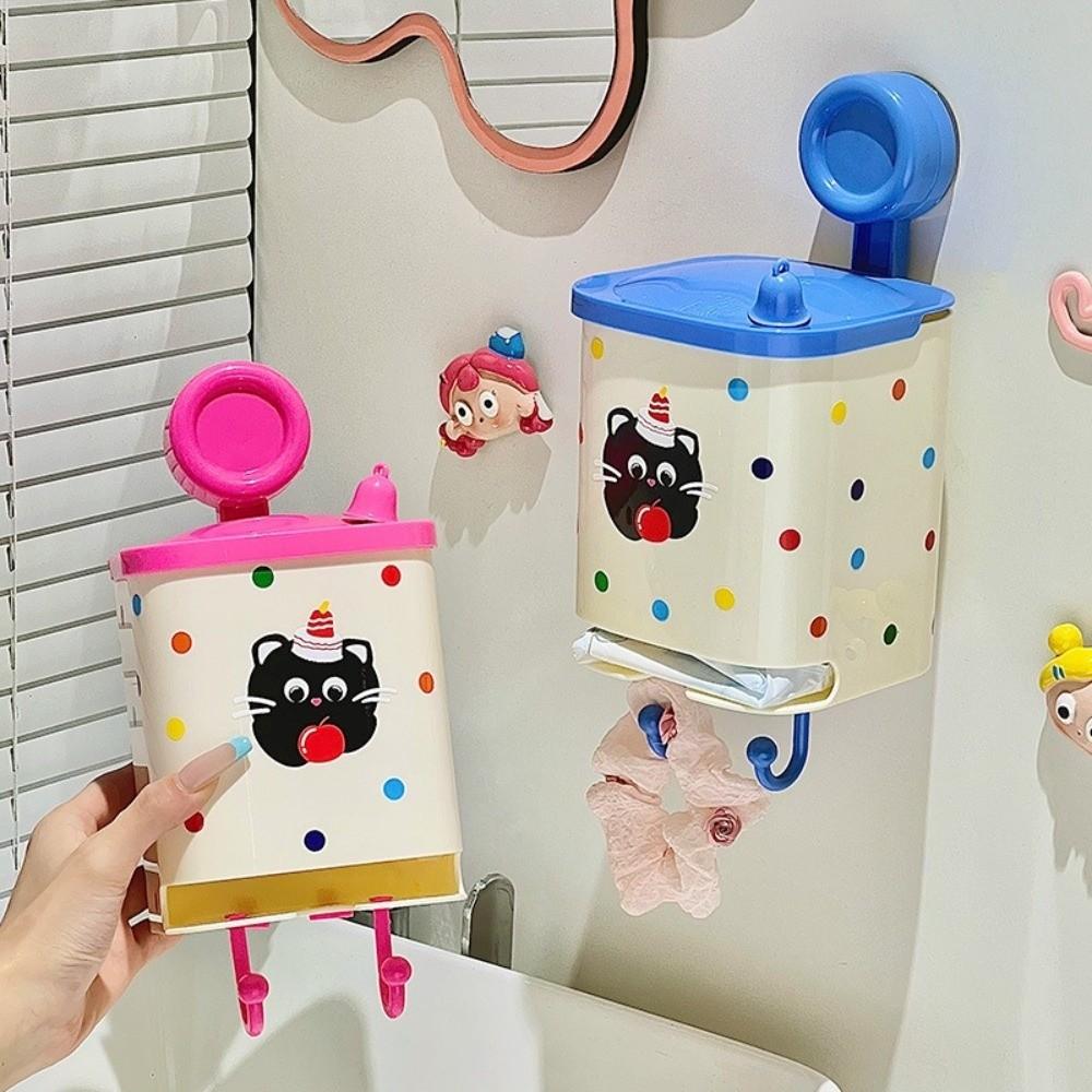 Waterproof Sanitary Pad Storage Box Cartoon Bathroom Shelf Bathroom Organization
