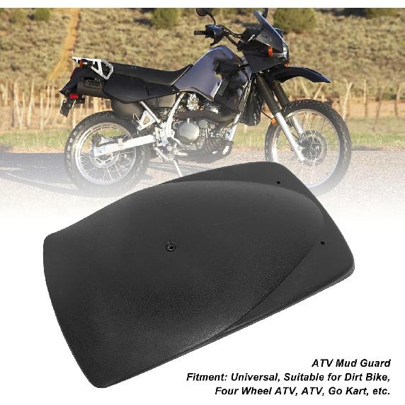 SIXRUN Universal ATV Mud Flaps, Front & Rear Splash Guards Kit for ATV, Dirt Bike, Go Kart, UTV, Durable Plastic, DIY No-Drill Installation