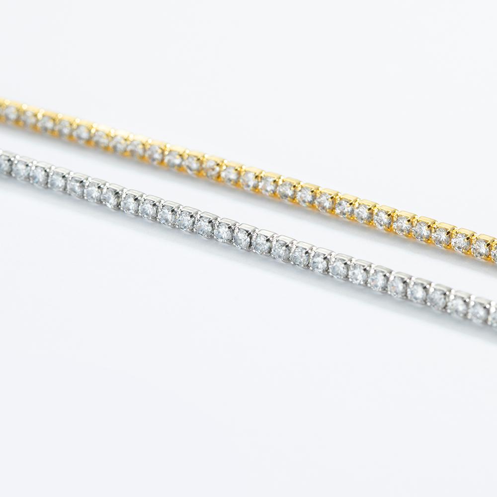 ANDYWEN 925 Sterling Silver Thicker 2mm Green Tennis Paperclip Bracelet Chain Women Rock Punk 2023 Winter Luxury Jewelry