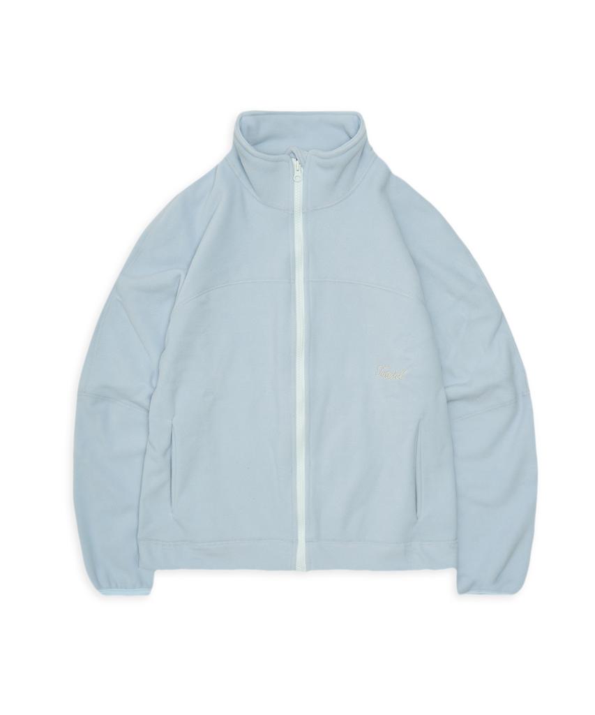 TUEWID Tuewid Light Weight Fleece Set Up Zip Up In Powder Blue