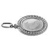 Pt999 Pure Platinum Coin Pendant Top Tuvalu Horse Pt850 Design Frame Engraved [Speranza] 1/10oz No.10