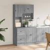 VidaXL Armoire de cuisine sonoma gris 95x50x180 cm bois d’ingénierie, placard de cuisine, unité de cuisinette, armoire de 3276537