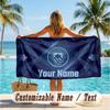 Custom Text Beach Towel, Soft Absorbent Swimming Multi-use TowelManchester City