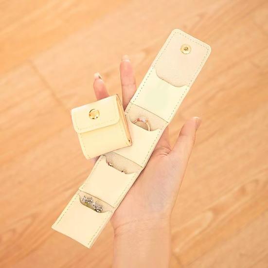 Мини Дорожная Сумка для Ювелирных Изделий Складной Скручивающийся Чехол для Хранения Ювелирных Изделий Портативный Органайзер для Ювелирных Изделий