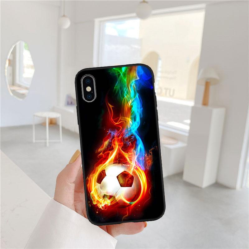 BF58 Мягкий чехол для телефона в виде футбольного мяча для Xiaomi Poco C40 C50 C51 C55 C65 C71 C75 F3 F5 F6 F7 M2 M3 Pro Ultra