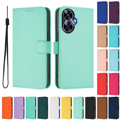 Чехлы RealmeNarzoN55 Для Realme Narzo N55 Кошелек Кожаные Книжки-чехлы realme narzoN55 Защитная Крышка со Слотом для Карт Однотонная Фунда