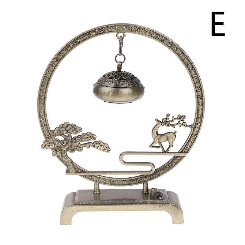 Курильница для благовоний в виде цветка лотоса, ретро, выдолбленная, цинковый сплав, подвесные курильницы для лотоса, благословение, держатель для настурции, домашний офис, декор