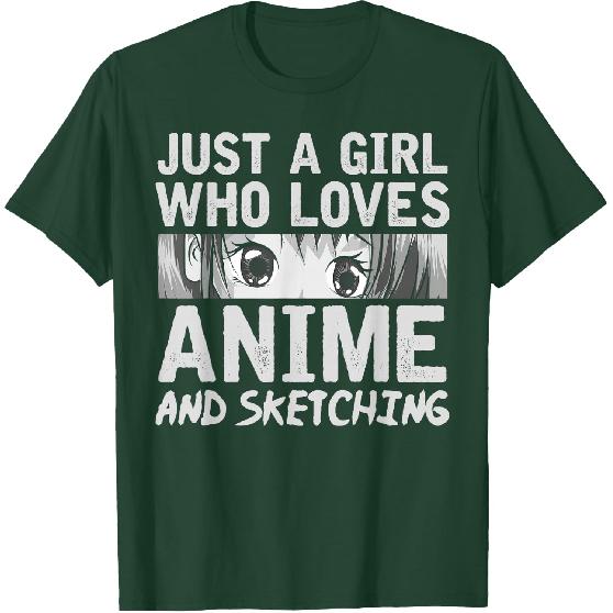 Japanese Manga Drawing Otaku Gift Anime Girl T-Shirt