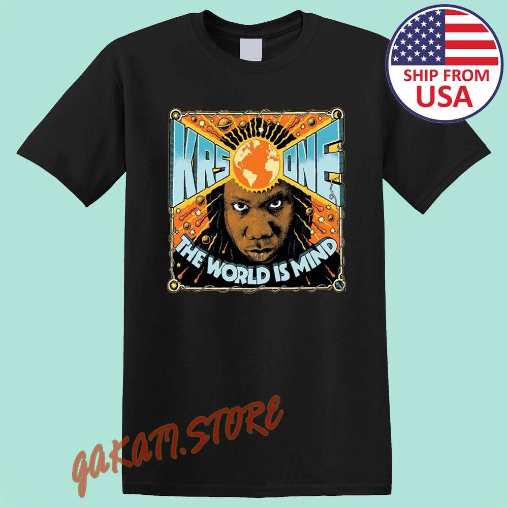 KRS One The World is Mind Men's Black Size S-5XL