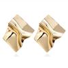 Exaggerated Geometric Mirror Earrings: Bold, Trendy Statement for Women