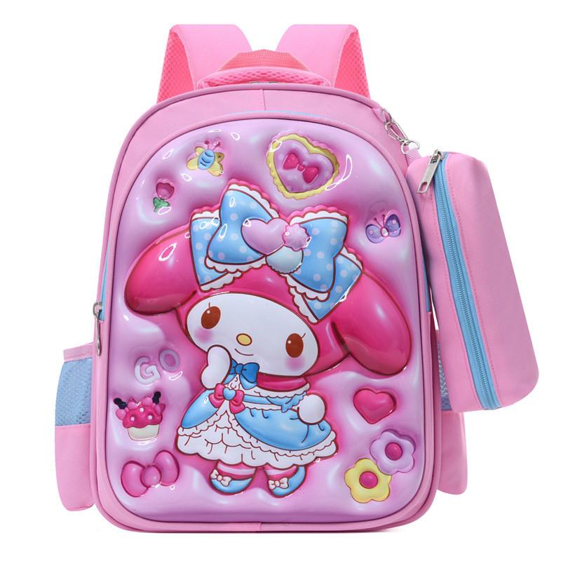 Kuromi Melody Cinnamoroll Captain America Backpack With Wearresistant Nylon And Breathable Back System For School Kids