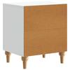 Nightstand White 43 x 34.5 x 50 cm Engineered Wood