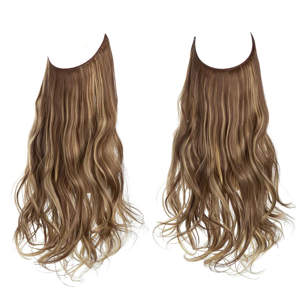 Wigs Have A Large Amount Of Hair, U-Shaped Hair Extensions, Women'S Fishing Line Wigs, Invisible Natural Long Curly Hair