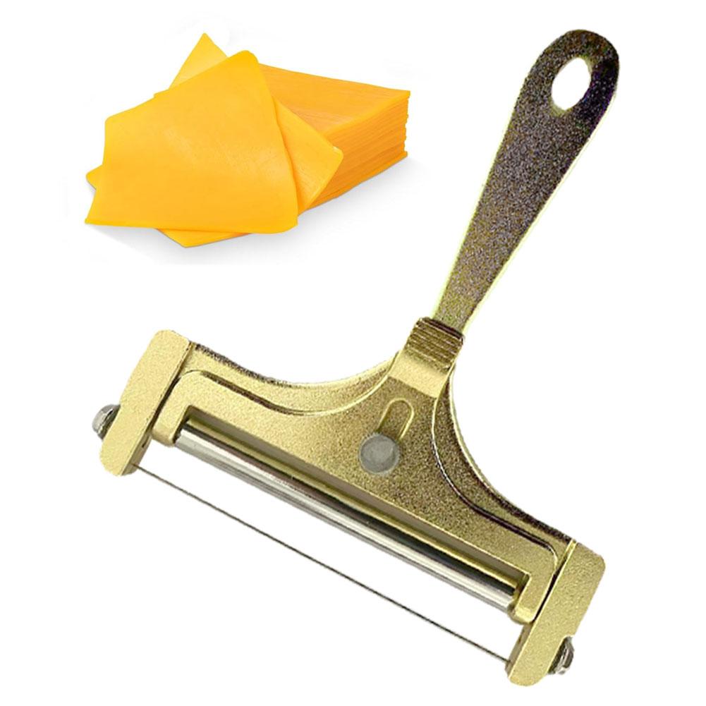 Cheese Slicer With Stainless Steel Wire & Roller Adjustable Kitchen Manual Slicer Cheese Butter Grater Thickness Cutter Che W9L5