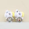 Adorable Plush Dog Keychain Charm Soft Stuffed Toy Perfect For Bag Accessories