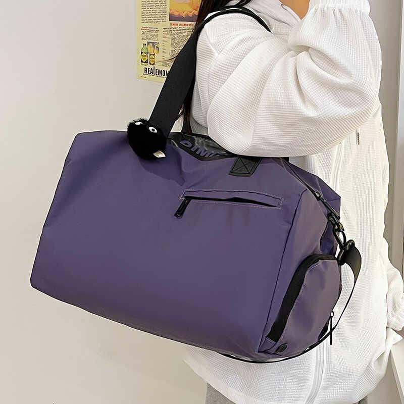 Стильная повседневная дорожная сумка-тоут большой вместимости, водонепроницаемая, легкая, унисекс дизайн