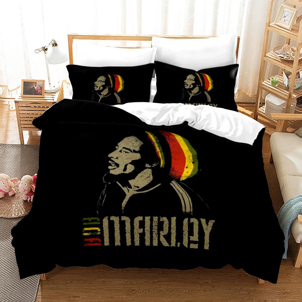 Penutup Selimut Set Tempat Tidur Bob Marley Penutup Selimut Tempat Tidur Kustom Untuk Анак-анак Лаки-лаки Деваса Декораси