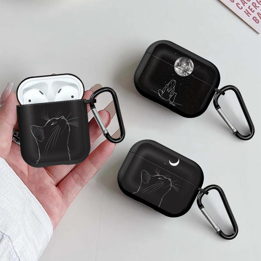 Чехол «Звездное небо» с кошкой для Airpods Pro3 Pro 4 3 1 Pro2 2 Чехлы для наушников Обложка