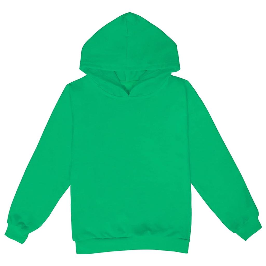 Детская мода Однотонный пуловер Повседневная универсальная толстовка