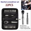 Auto repair tool kit, ratchet wrench socket combination sleeve repair, multifunctional right angle screwdriver kit