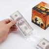 2-Pack Halloween Money Pull Box for Cash Gift - Spooky Pumpkin Surprise Money Dispenser Cake/Gift Box with 50 Plastic Bags Funny Halloween Party