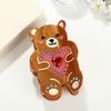 Hair Clip Cartoon Bear Shape Acrylic Back Head Hair Claw Anti-slip Teeth Half-Tied Hairstyles Large Shark Hair