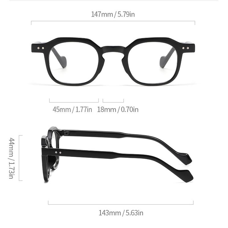  New Retro Small Square Men Glasses Frame Fashion Punk Eyewear Clear Anti-Blu-Ray Women Optical Frame Computer