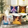 French Classic Fairy Tale Princess B-Belle Pillow Case Square Pillow Bedroom Sofa Leisure Car Living Room Home Decoration 40X40