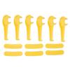Rim Changer Head Protectors Tyre Tire Yellow Mount Plastic 12Pcs Demount Parts Practical Accessories Brand New