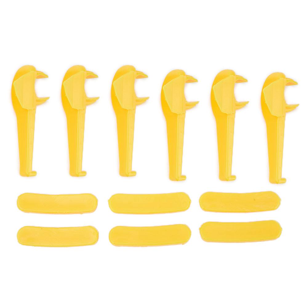 Rim Changer Head Protectors Tyre Tire Yellow Mount Plastic 12Pcs Demount Parts Practical Accessories Brand New