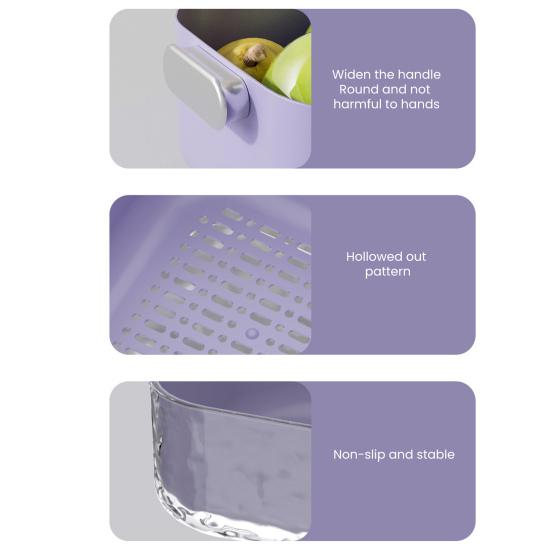 3 шт./набор Кухонный дуршлаг Миска Складываемая корзина для слива Дуршлаги для еды Многослойная корзина для мытья овощей для фруктов Спагетти