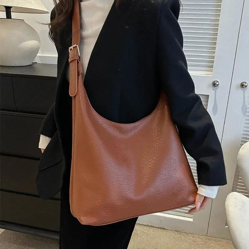 Fashion Leather Tote Bag for Women Trend Female Simple Large High Capacity Shoulder Bag Women Handbags Messenger Bags