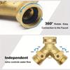 Copper Y-Type 3/4" Garden Ball Valve Splitter