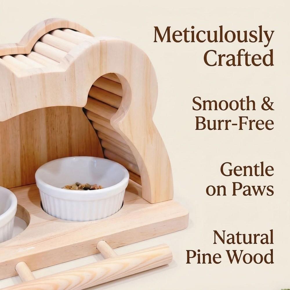 Влагозащитный деревянный домик-гнездо для птиц, устойчивый к клеванию, с двойными мисками, домик для наблюдения, кормушка для воды большой емкости, жердочка для птиц
