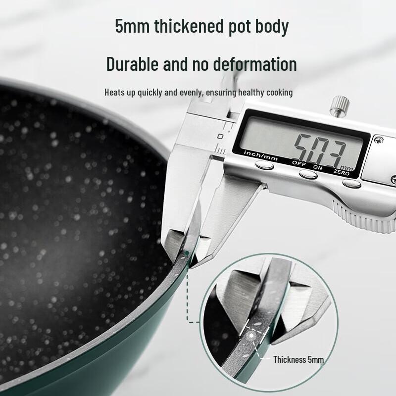 ASD Avocado Green Non-Stick Wok Pan