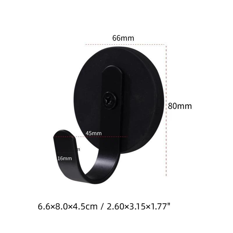Magnetic Wall Hooks With No Drill Strong Grip And Scratch Free Design Perfect For Home Kitchen Hanging Towels Bags