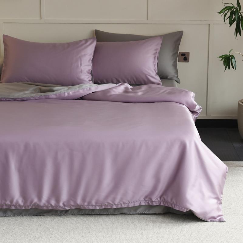 1шт пододеяльник из шелка Mulberry, однотонный гладкий пододеяльник с застежкой-молнией, двуспальное постельное белье размера «king-size»