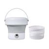 Compact Folding Mini Washing Machine for Students - Perfect for Underwear and Socks.