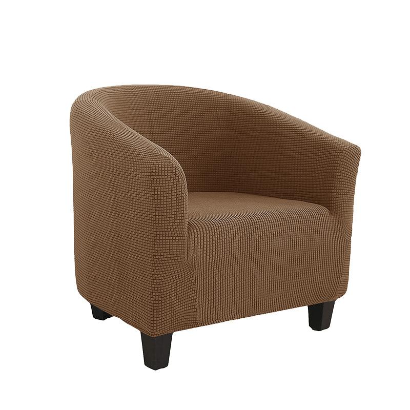 Чехол на клубный стул, эластичный чехол на стул для ванны, однотонный чехол для дивана, флисовые чехлы для диванов для учебы, барная стойка, гостиная