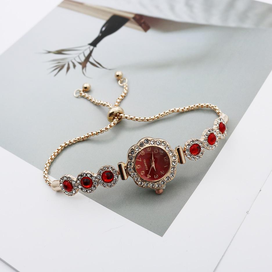 Женские часы Браслет из халцедона Часы на шнурке Свободная регулировка Легкая роскошь Темперамент Мода Кварцевые часы