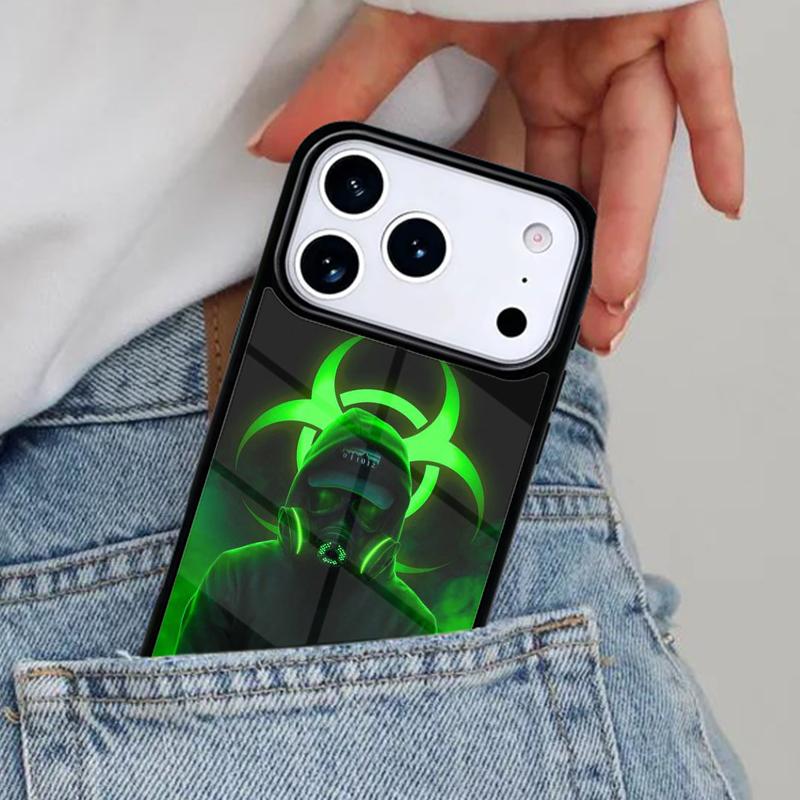 Мягкий чехол для телефона с символом биоопасности для iPhone 16e 15 14 13 12 17 Pro Max Plus Air 17pro Чехол Coque