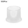 500 Pcs Disposable Tattoo Ink Cups Plastic Tattoo Ink Holder Small Tattoo Ink Cup with Ring Base for Tattoo Artists Studios