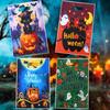 50Pcs Scary Ghost Pumpkin Happy Halloween Candy Gift Bags Trick Or Treat Bags Party Decorations Favor Goodie Gift Wrapping Bags