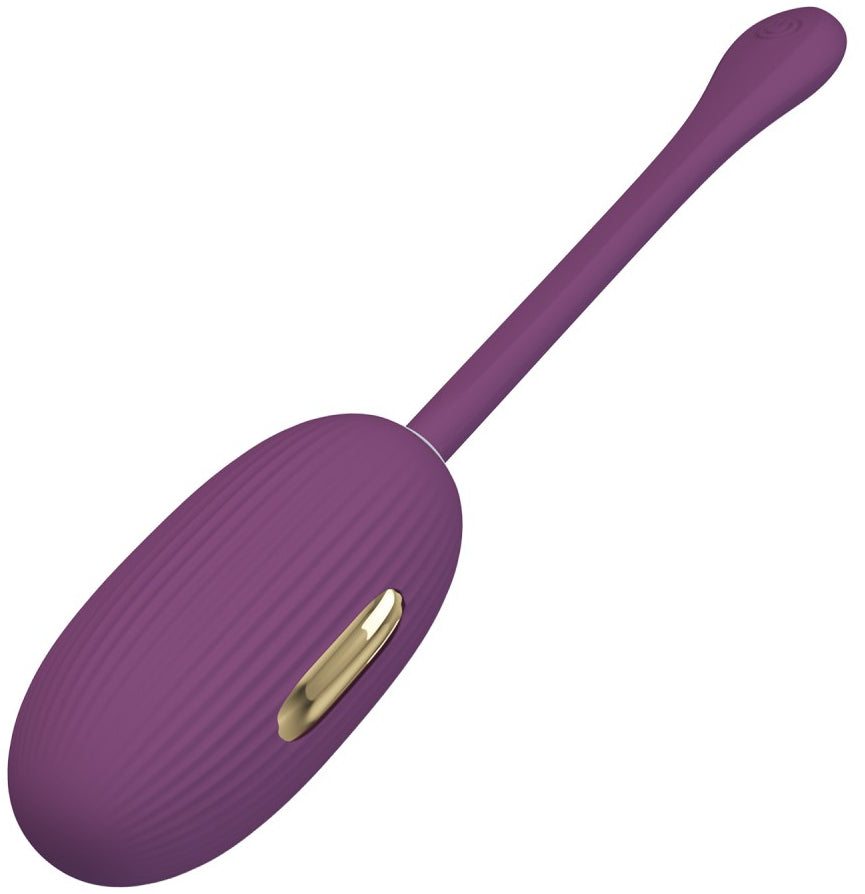 Oeuf Vibrant Connecté Electro Doreen 7 x 3.4 cm Prune - Pretty Love - Électro Stimulations