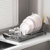 Space Saving Draining Tray Extendable Utensil Storage Holder Sturdy Dish Drainer  for Kitchen