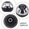 Chrome Black Replacement Gear Shift Knob Compatible with For Fiat 500 (2007 2018) Direct Fit and Comfortable Grip
