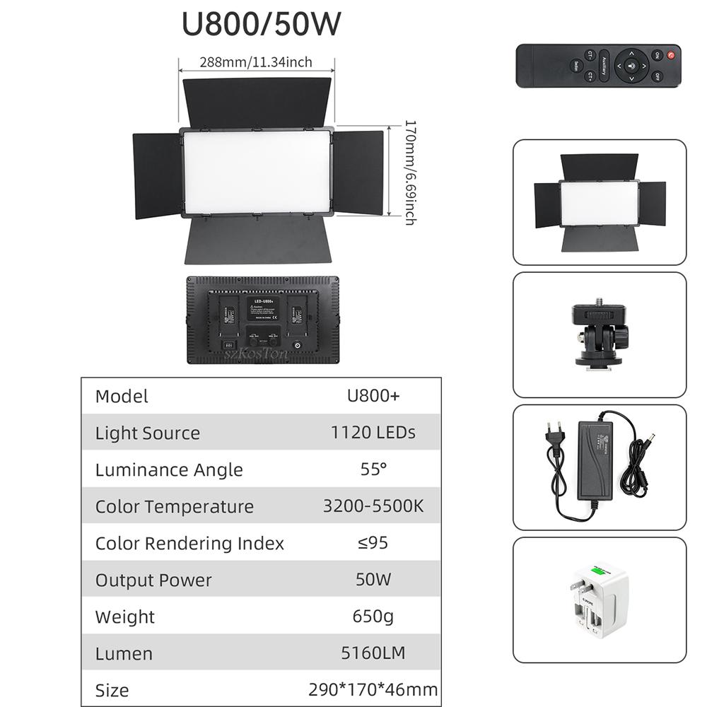 Светодиодный свет для фотостудии, видеосъемка, панель для фотосъемки, заполняющая лампа со штативом, пульт дистанционного управления для игры на YouTube в прямом эфире